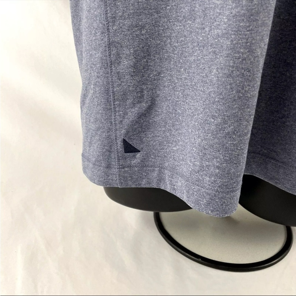 Mens UntuckIt Short Sleeve Polo Shirt Sz L Blue Polyester Spandex - Picture 3 of 7